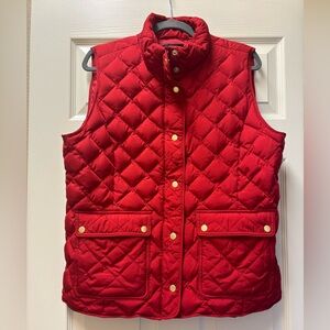 Talbots Vibrant Red Quilted Vest